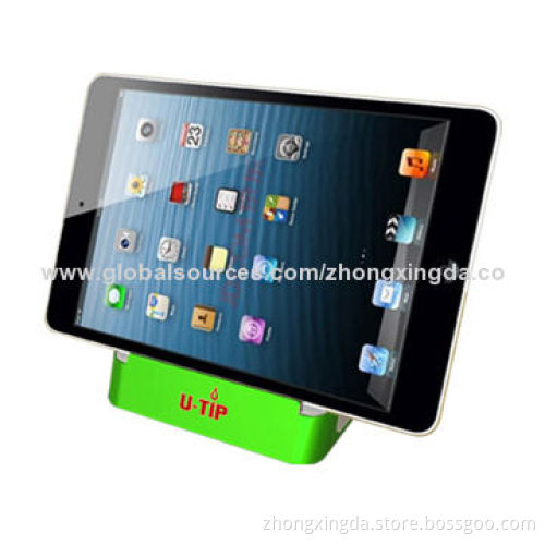 U-tip Private Model ABS Mini Speaker with rechargeable aluminum battery/FM radio/cloack alarm
